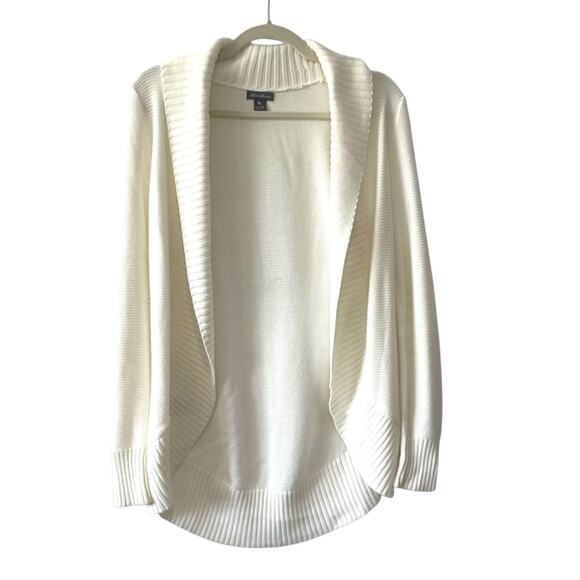 Eddie Bauer Women’s Open Front Cardigan | White Cream | XS - Picture 1 of 5